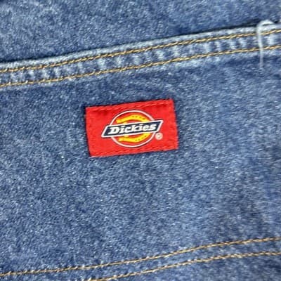 Dickies Jeans Mens 36x30 Blue Straight Leg Workwear 5-Pocket 100% Cotton Denim - Thumbnail 3