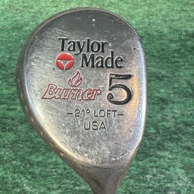 Vintage TaylorMade Burner 5 Wood Tour Preferred 21° Golf Club USA Mens Steel - Image 1