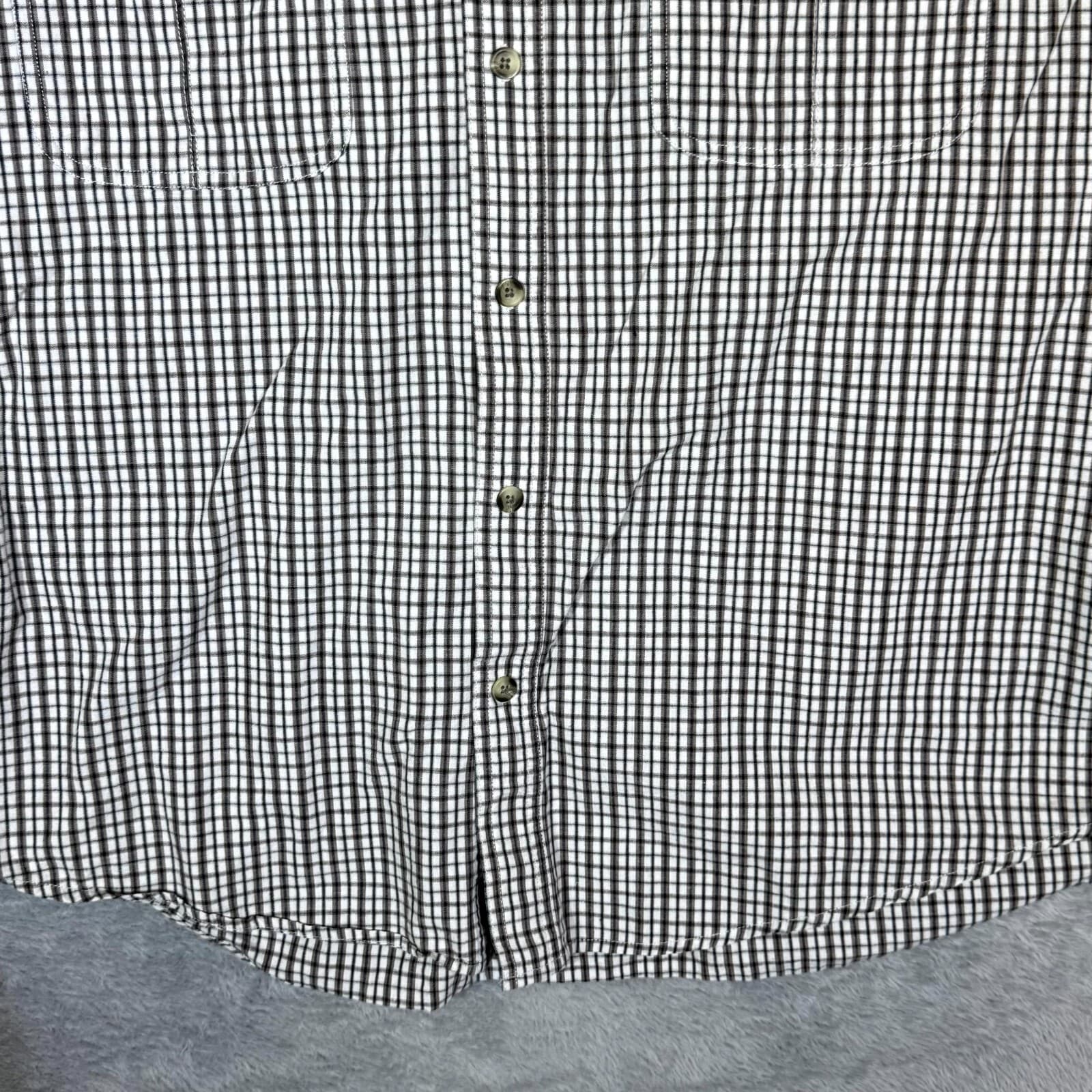 Cabela’s Men’s Shirt 2XL Brown Check 100% Cotton Short Sleeve Button-Down - Thumbnail 6