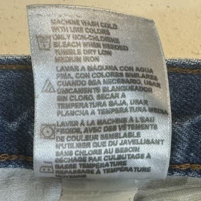 Dickies Jeans Mens 40x32 Blue Denim Relaxed Fit Classic Workwear Straight Leg - Thumbnail 5