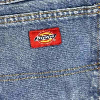 Dickies Jeans Mens 34x32 Blue Denim Straight Leg 5-Pocket Relaxed Fit W993RNB - Thumbnail 3