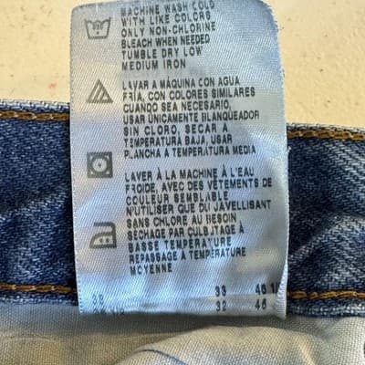 Dickies Jeans Mens 34x32 Blue Denim Straight Leg 5-Pocket Relaxed Fit W993RNB - Thumbnail 5