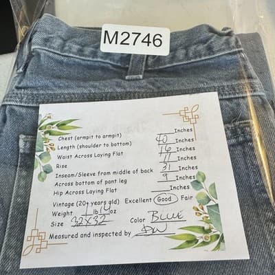 Vintage Dickies Jeans Mens 32x32 Blue Denim Carpenter Workwear Paint Stains 00s - Thumbnail 11