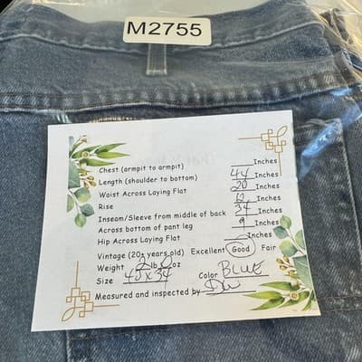 Dickies Jeans Mens 44x32 Blue Straight Leg Regular Fit Workwear Denim C993RNB - Thumbnail 7