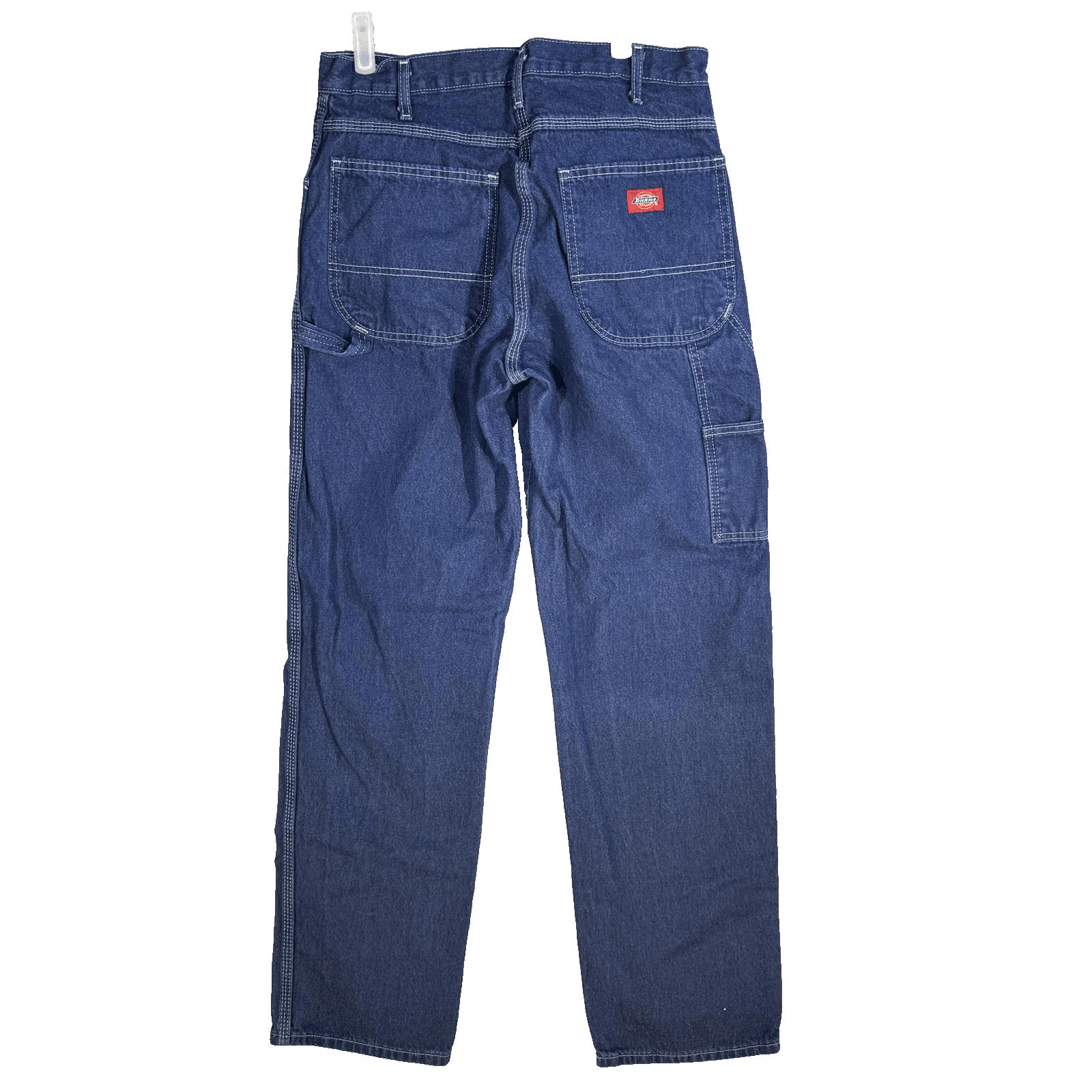 Dickies Carpenter Jeans Mens 32x33 Blue Denim Hammer Loop Workwear Pants Utility - Thumbnail 2