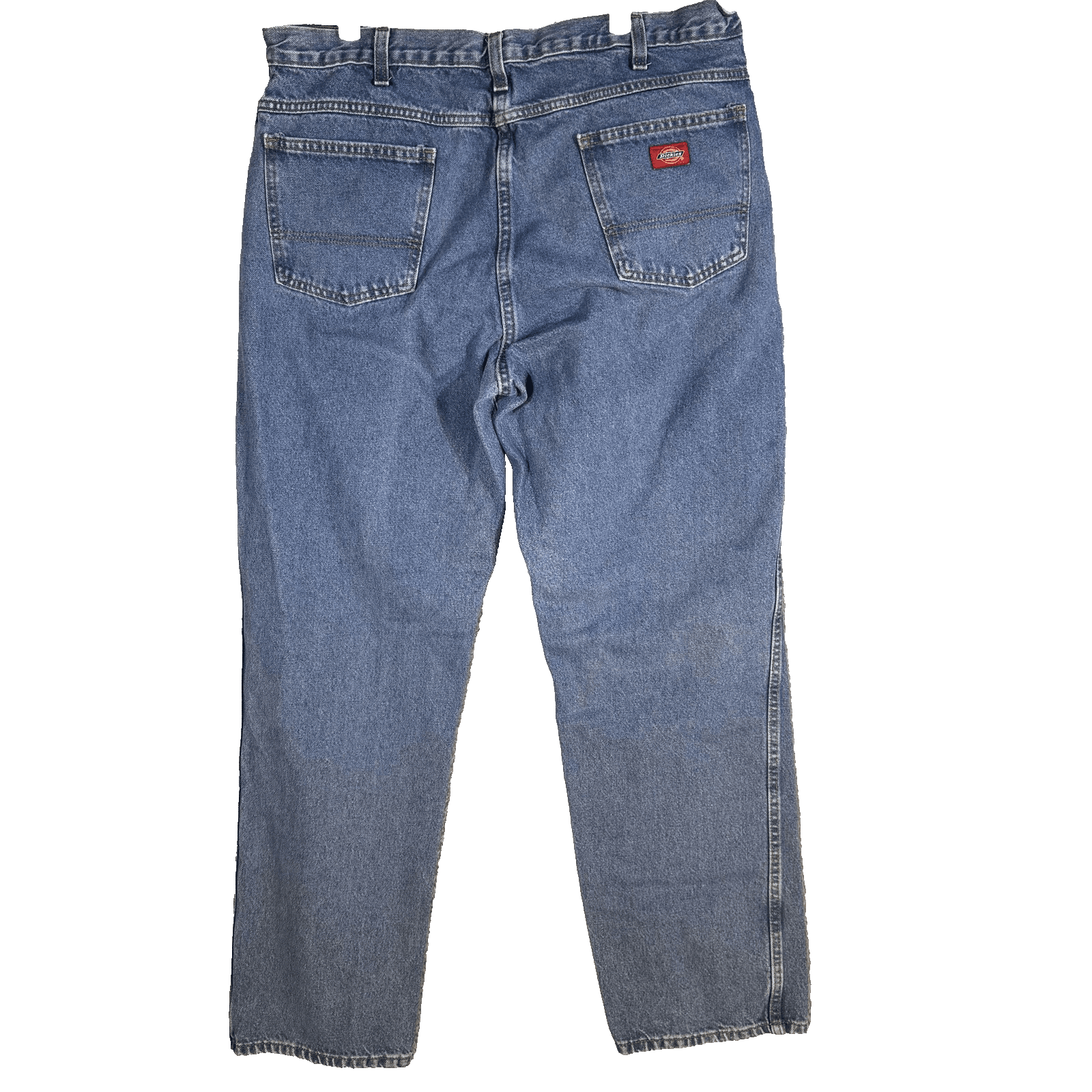 Dickies Jeans Mens 40x32 Blue Denim Relaxed Fit Classic Workwear Straight Leg - Thumbnail 2