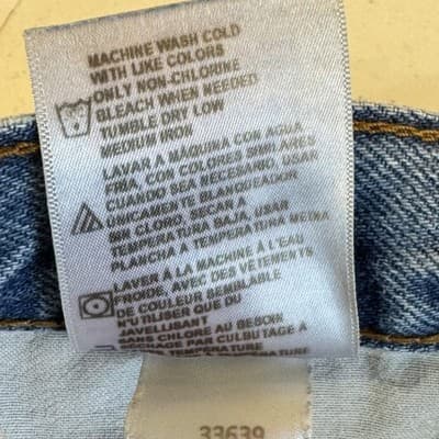 Dickies Jeans Mens 40x29 Blue Denim Straight Leg 5 Pocket Workwear Relaxed Fit - Thumbnail 5