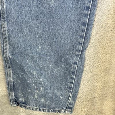 Vintage Dickies Jeans Mens 32x32 Blue Denim Carpenter Workwear Paint Stains 00s - Thumbnail 3