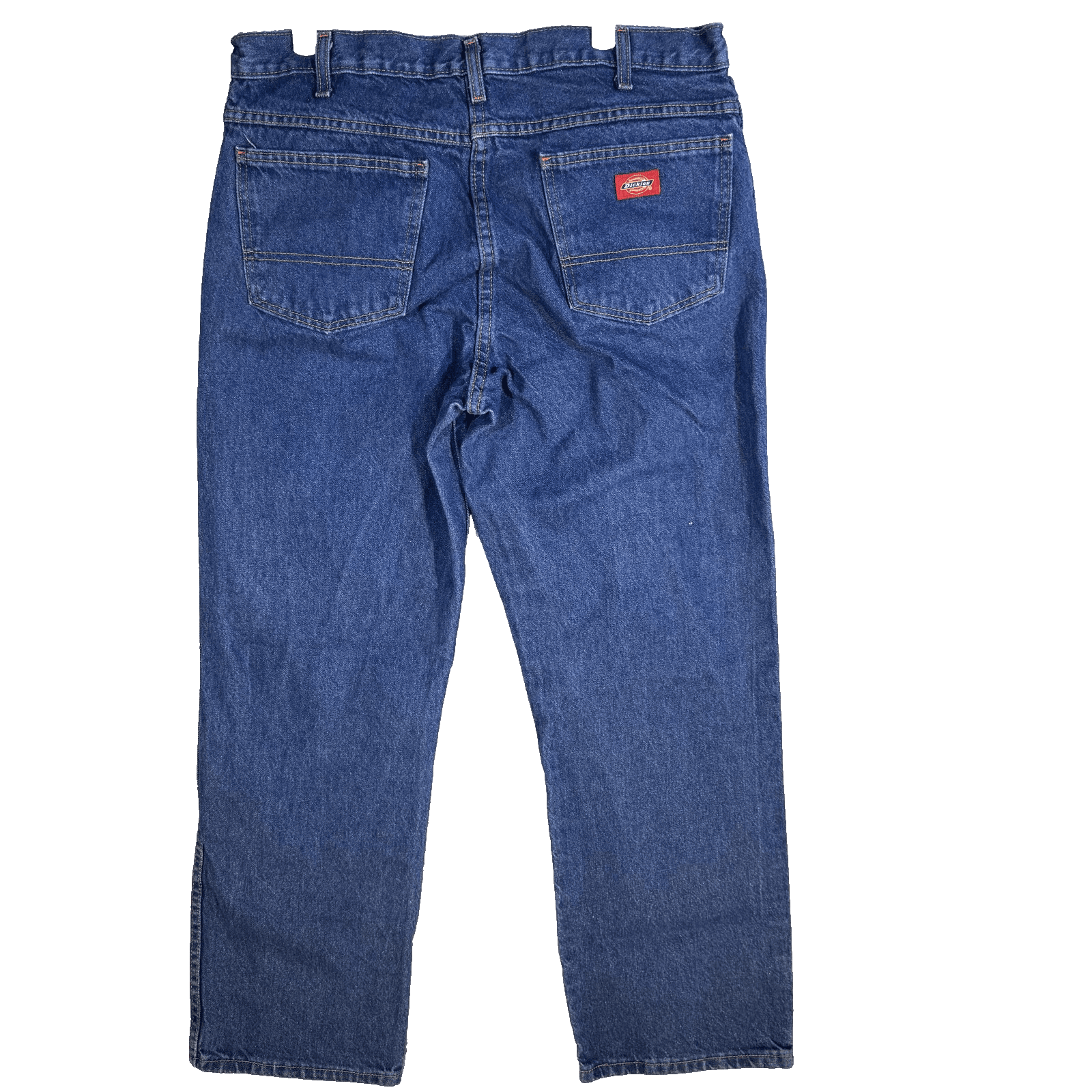 Dickies Jeans Mens 36x30 Blue Denim Straight Leg Workwear Zip Fly High Rise - Thumbnail 2