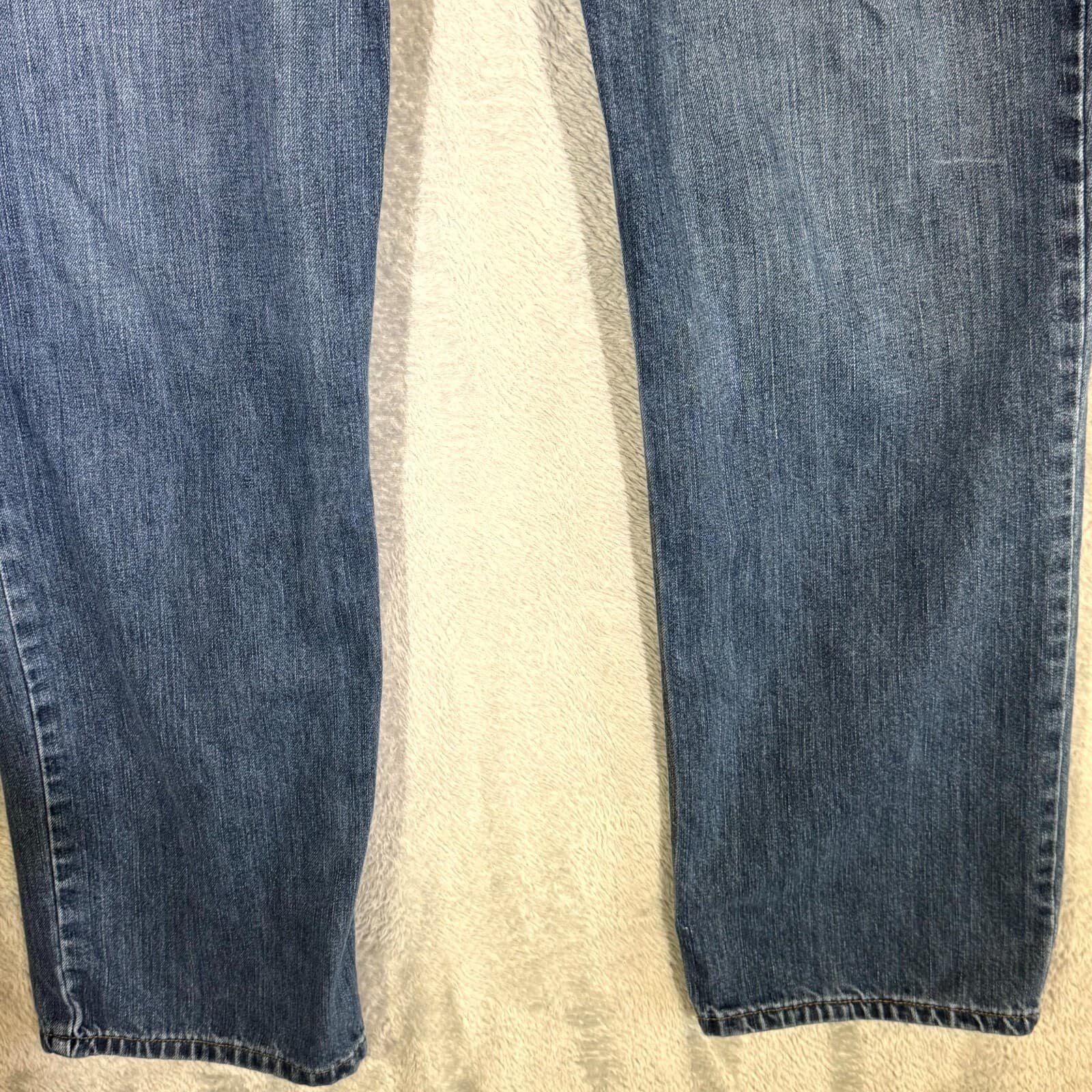 Carhartt Men’s Jeans 38×32 Blue Denim Medium Wash Mid-Rise Straight Leg - Thumbnail 5