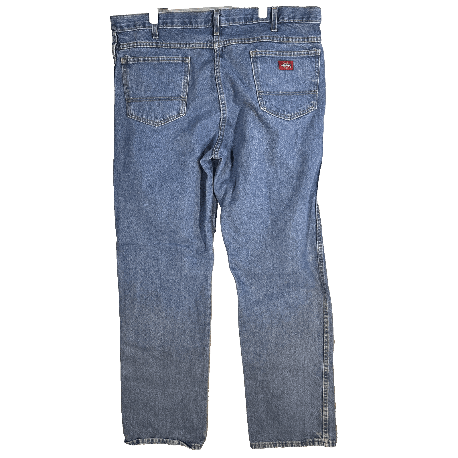 Dickies Jeans Mens 44x32 Blue Straight Leg Regular Fit Workwear Denim C993RNB - Thumbnail 2