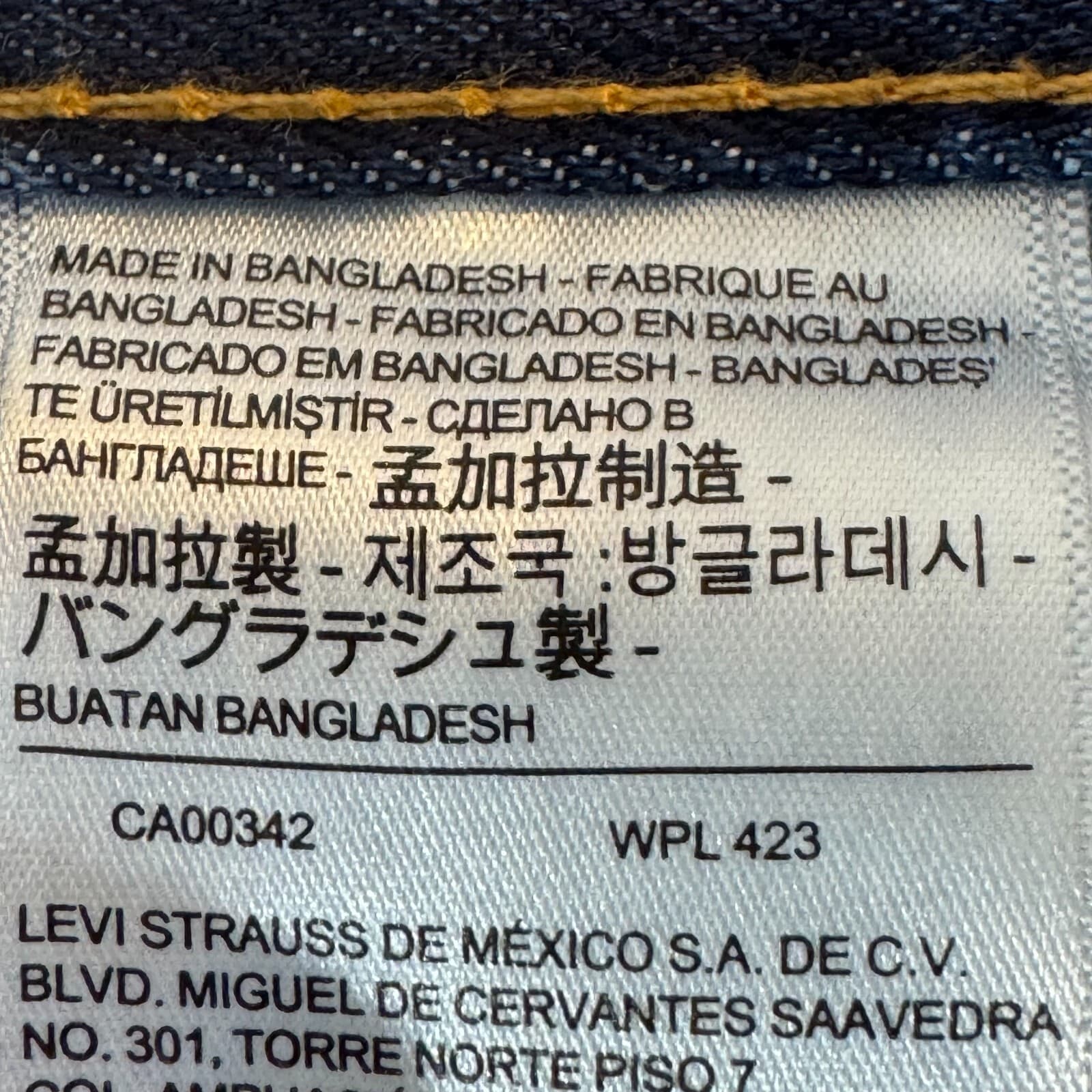 Levi’s 505 Men’s Jeans 34x29 Blue Denim Stretch Mid-Rise Straight Leg - Thumbnail 12