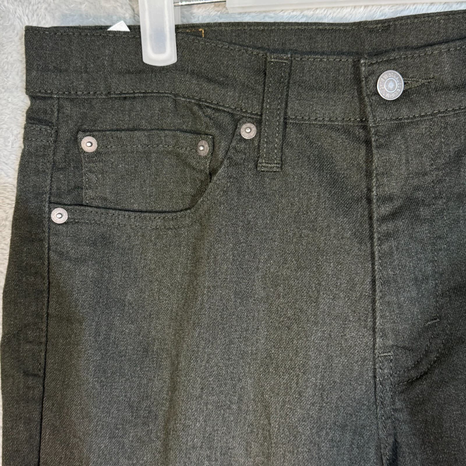 Levi's 511 Men's Jeans 32x34 Brown Denim Stretch Slim Straight - Thumbnail 3