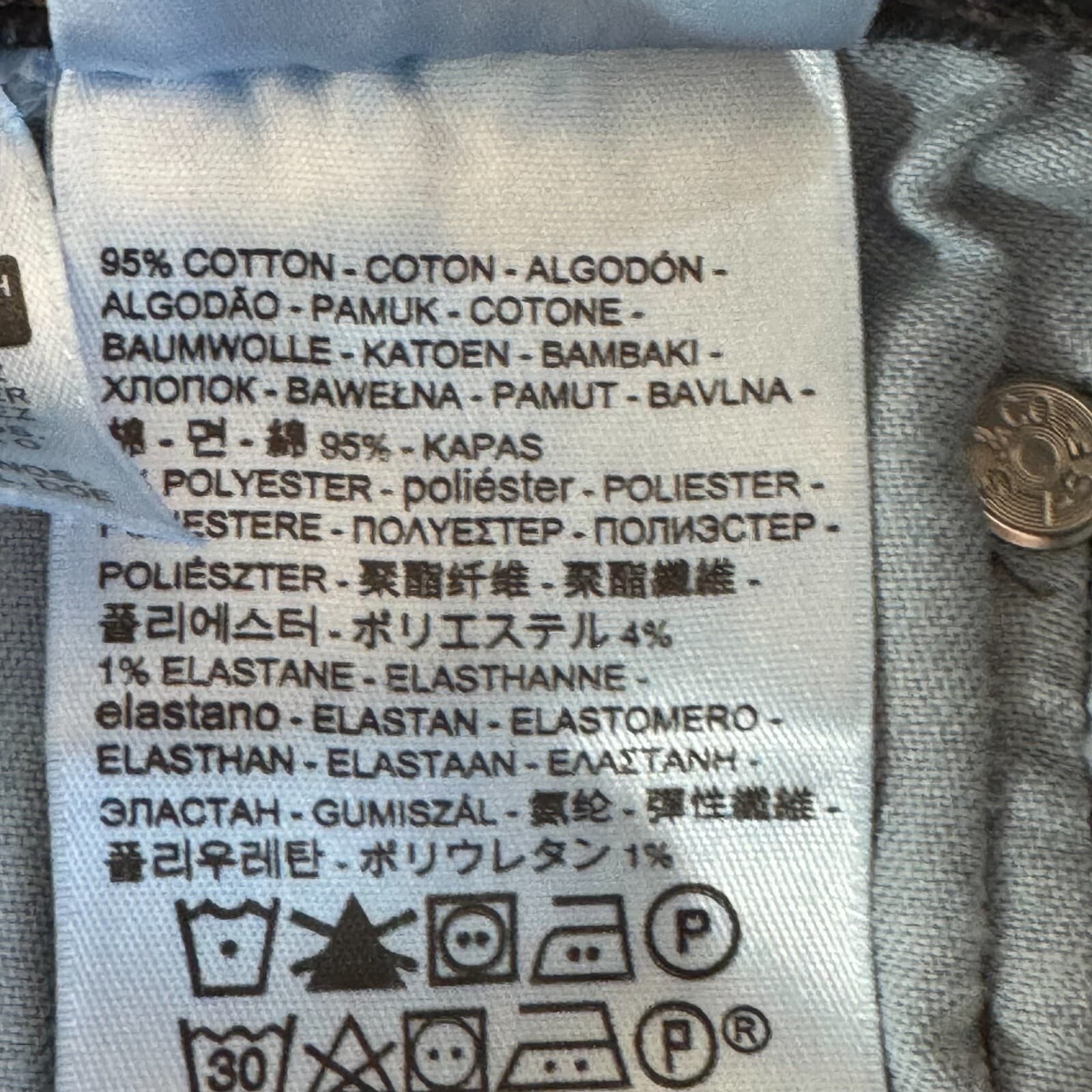 Levi's 511 Men's Jeans 32x34 Black Denim Stretch Slim Straight - Thumbnail 13