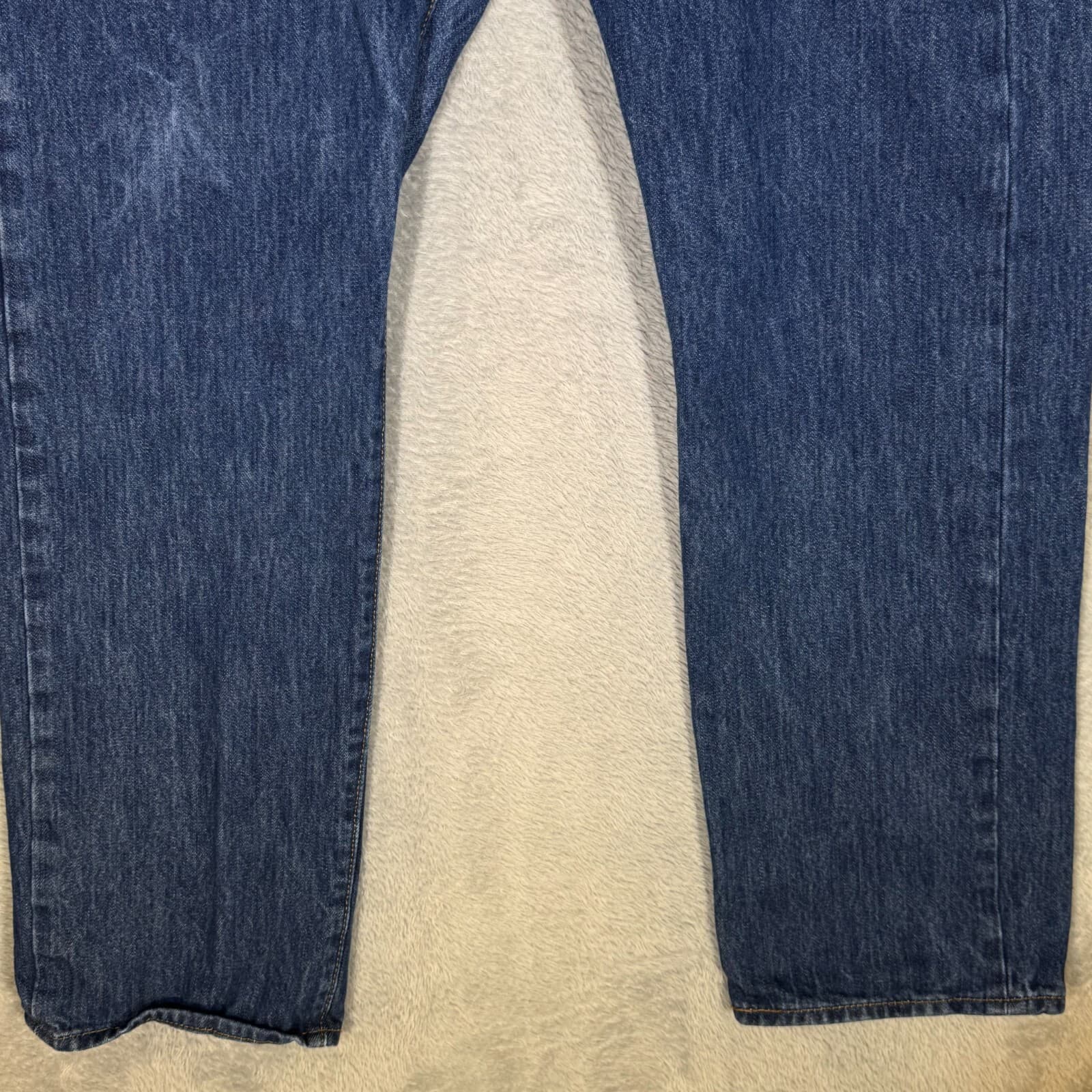 Levi’s 501 Men’s Jeans 34x30 Blue Denim Button Fly Straight Leg Classic - Thumbnail 5