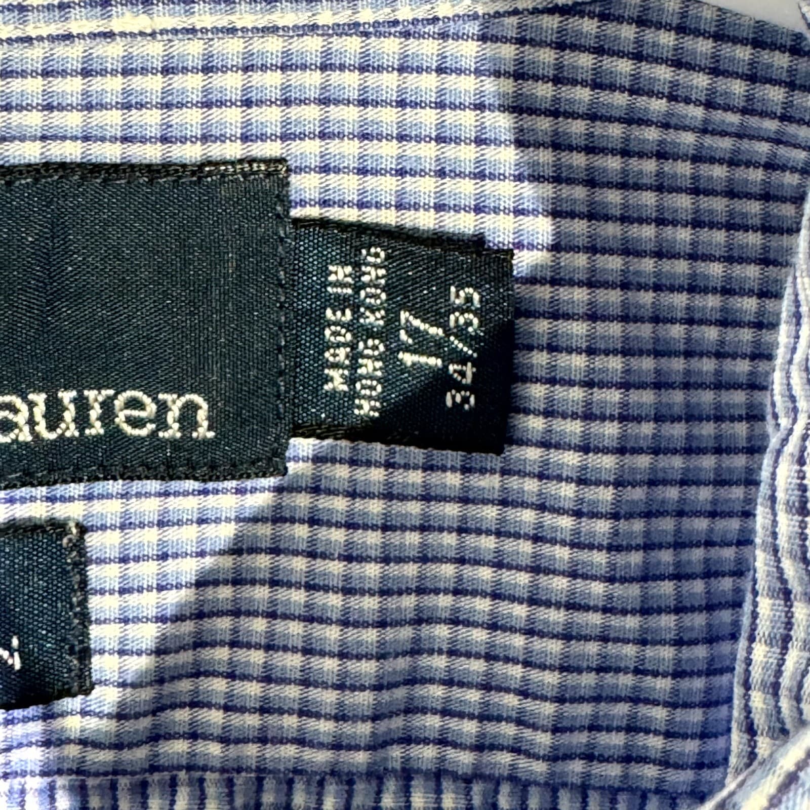 Polo Ralph Lauren Andrew Men’s Dress Shirt 17 34/35 Blue 100% Cotton - Thumbnail 10