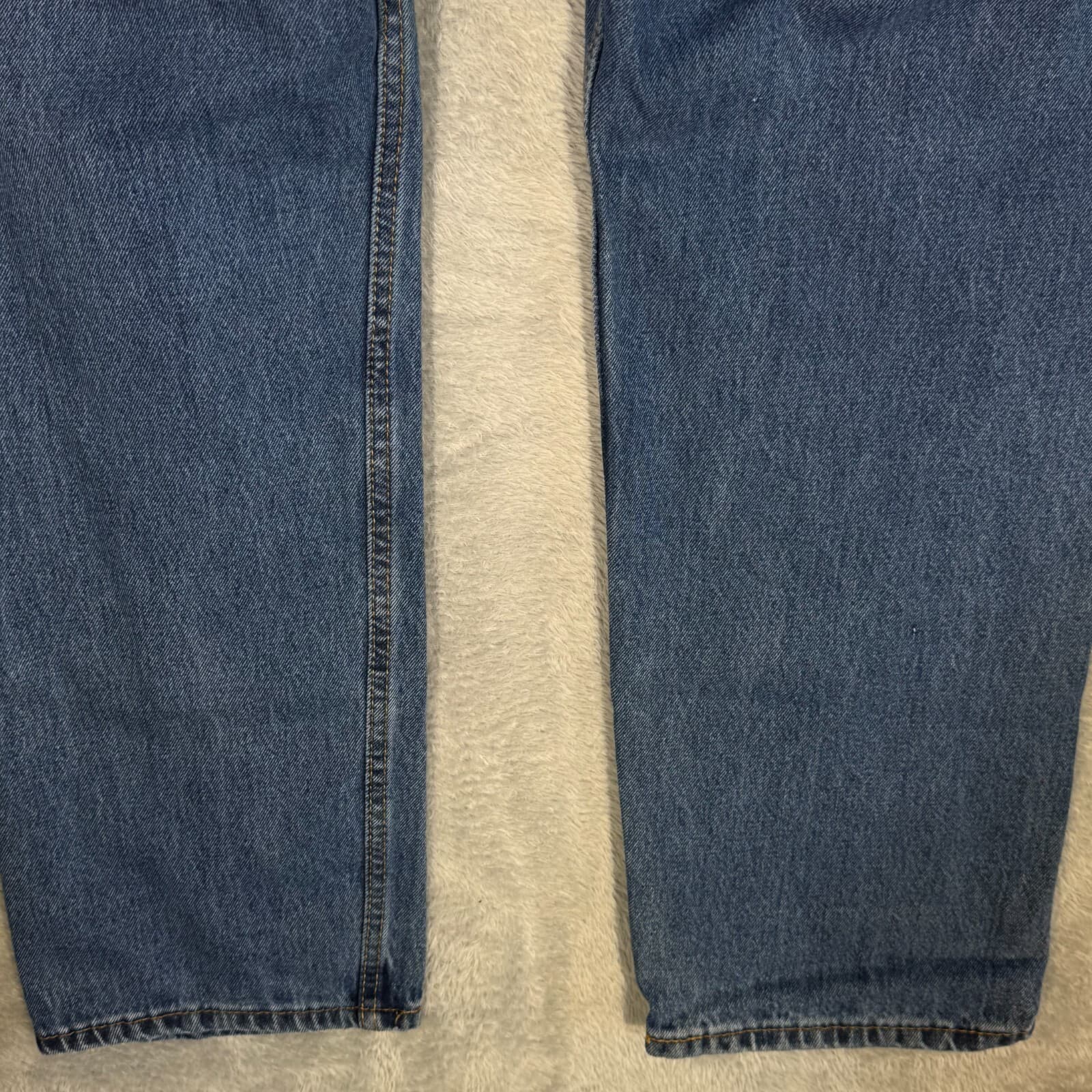 Levi’s 505 Men’s Jeans 34x29 Blue Denim Stretch Mid-Rise Straight Leg - Thumbnail 8