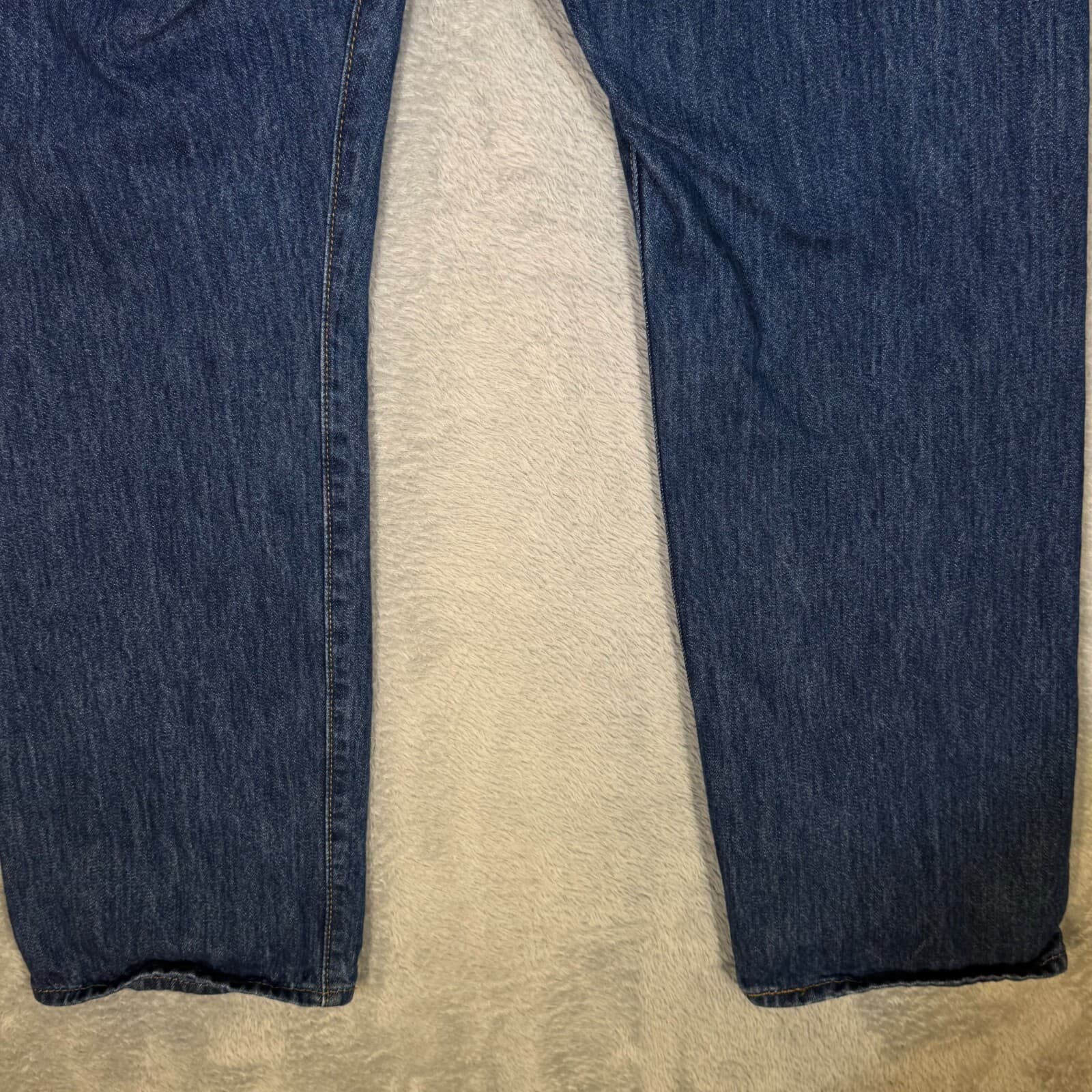 Levi’s 501 Men’s Jeans 34x30 Blue Denim Button Fly Straight Leg Classic - Thumbnail 9