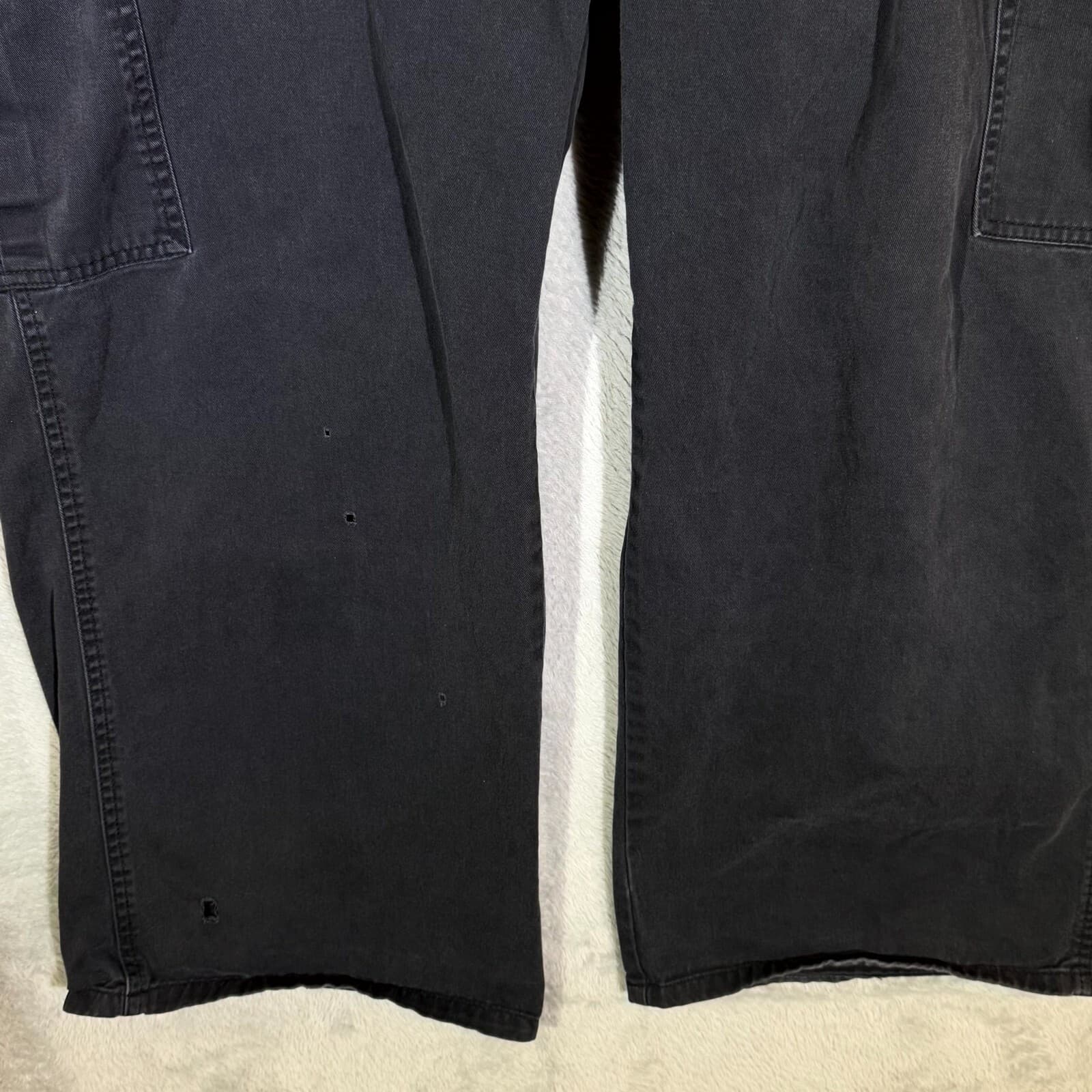 Dickies Men’s Cargo Pants 40×28 Black High-Rise Straight Leg Workwear Excellent - Thumbnail 5
