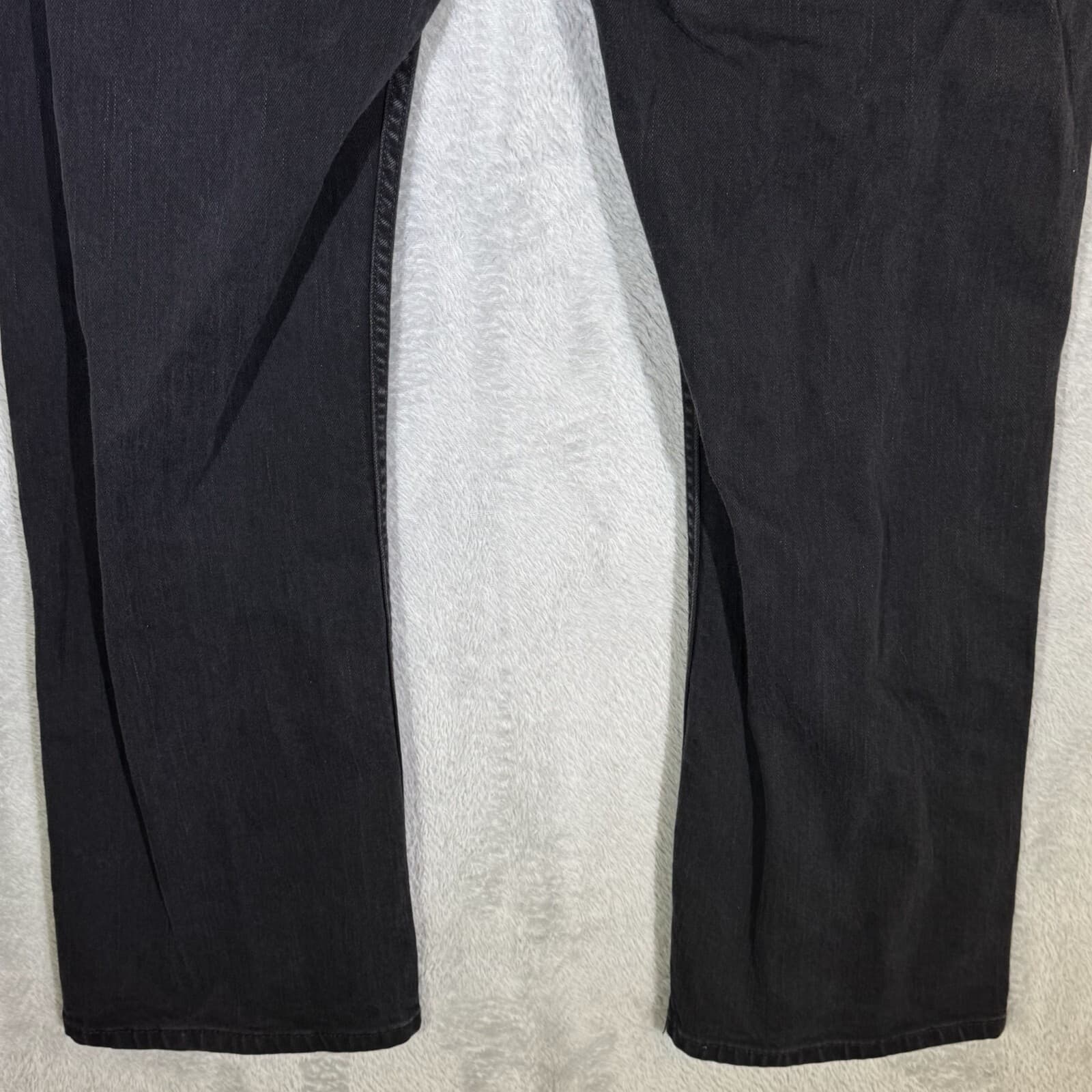 Levis 559 Jeans Men 38x32 Black Stretch Denim Relaxed Straight Fit Mid Rise - Thumbnail 8