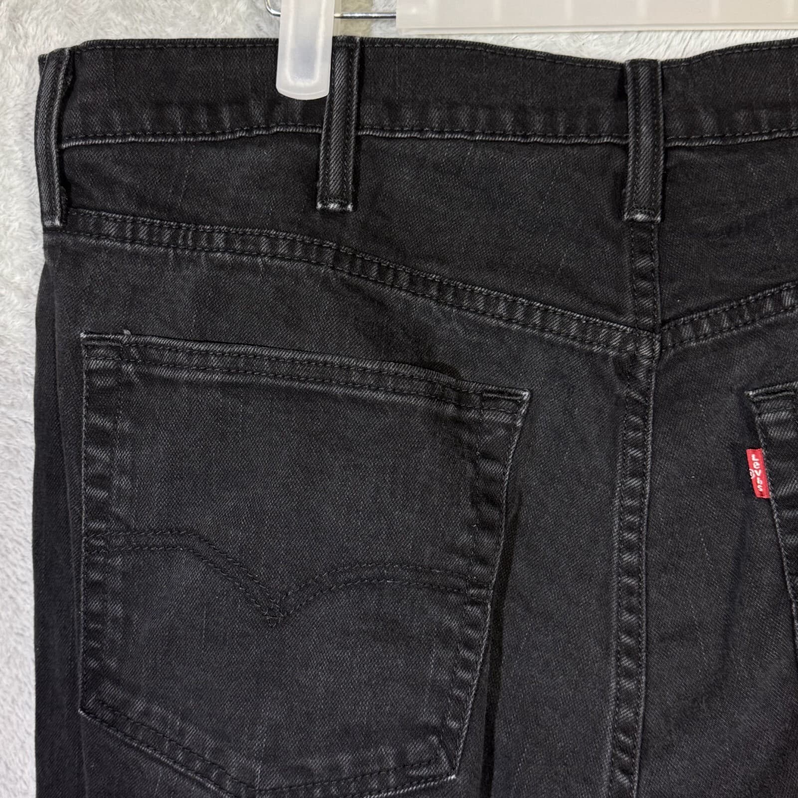 Levis 559 Jeans Men 38x32 Black Stretch Denim Relaxed Straight Fit Mid Rise - Thumbnail 6