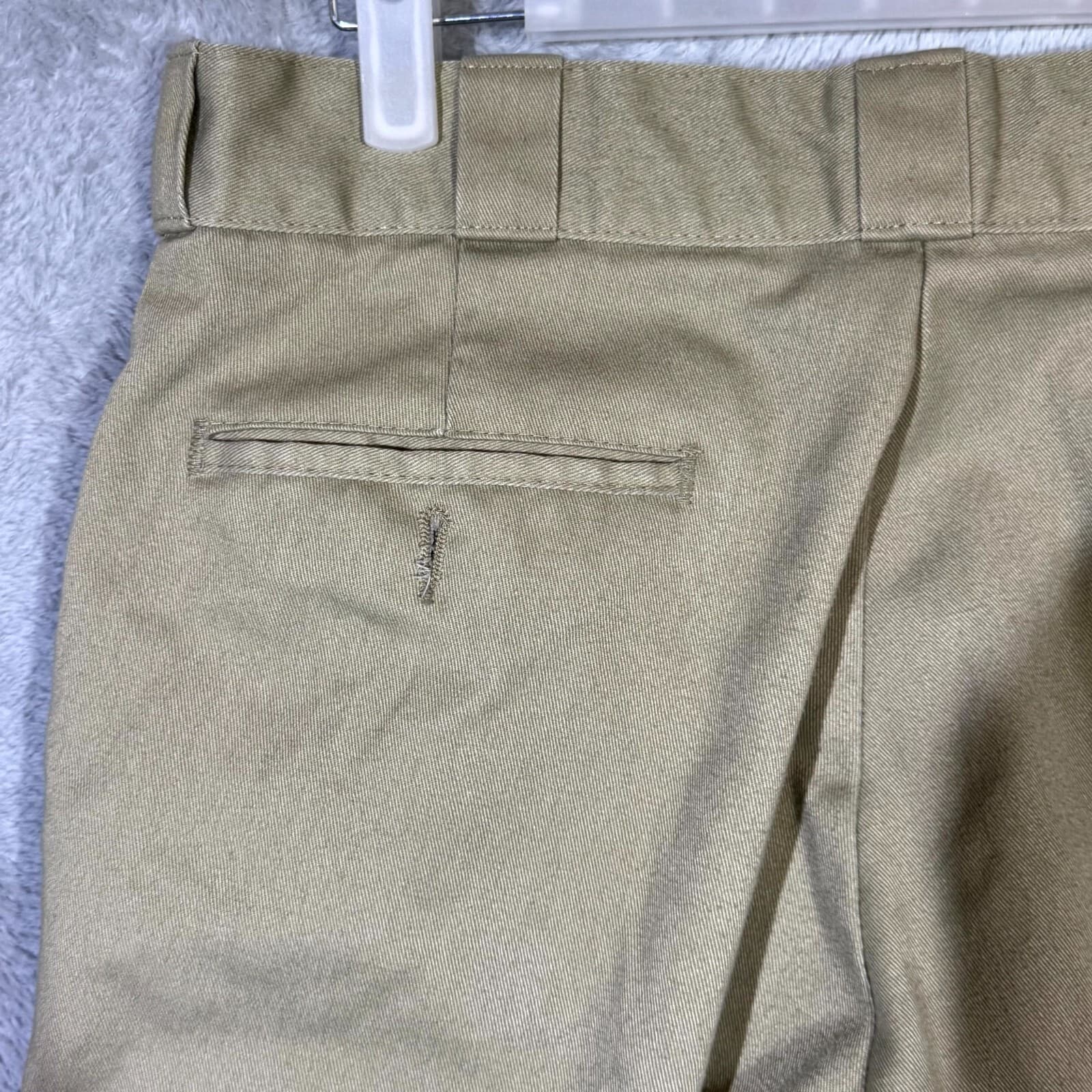 Dickies 874 Men’s Work Pants 34×33 Beige Original Fit High-Rise Straight Leg - Thumbnail 7