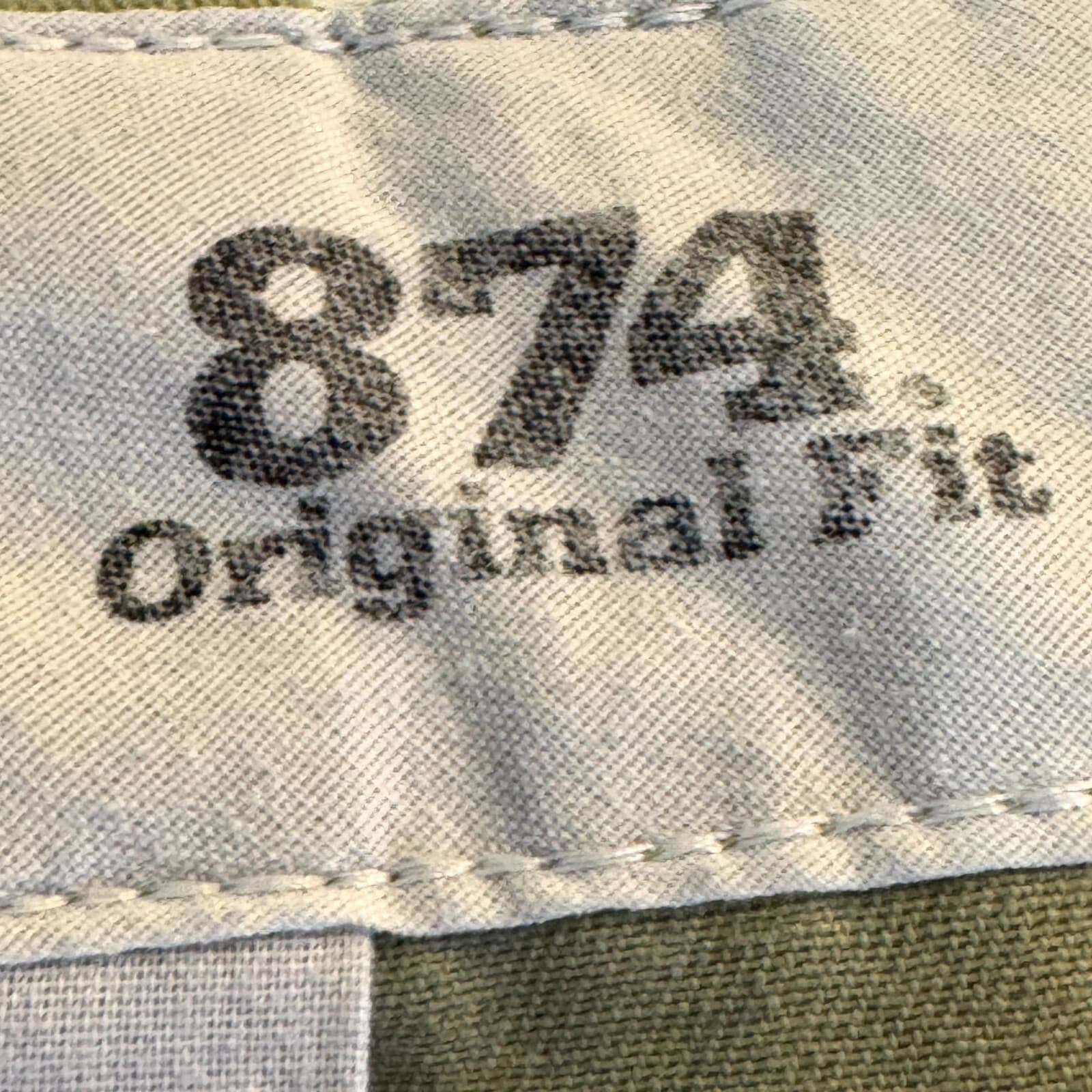 Dickies 874 Men’s Work Pants 34×33 Beige Original Fit High-Rise Straight Leg - Thumbnail 12