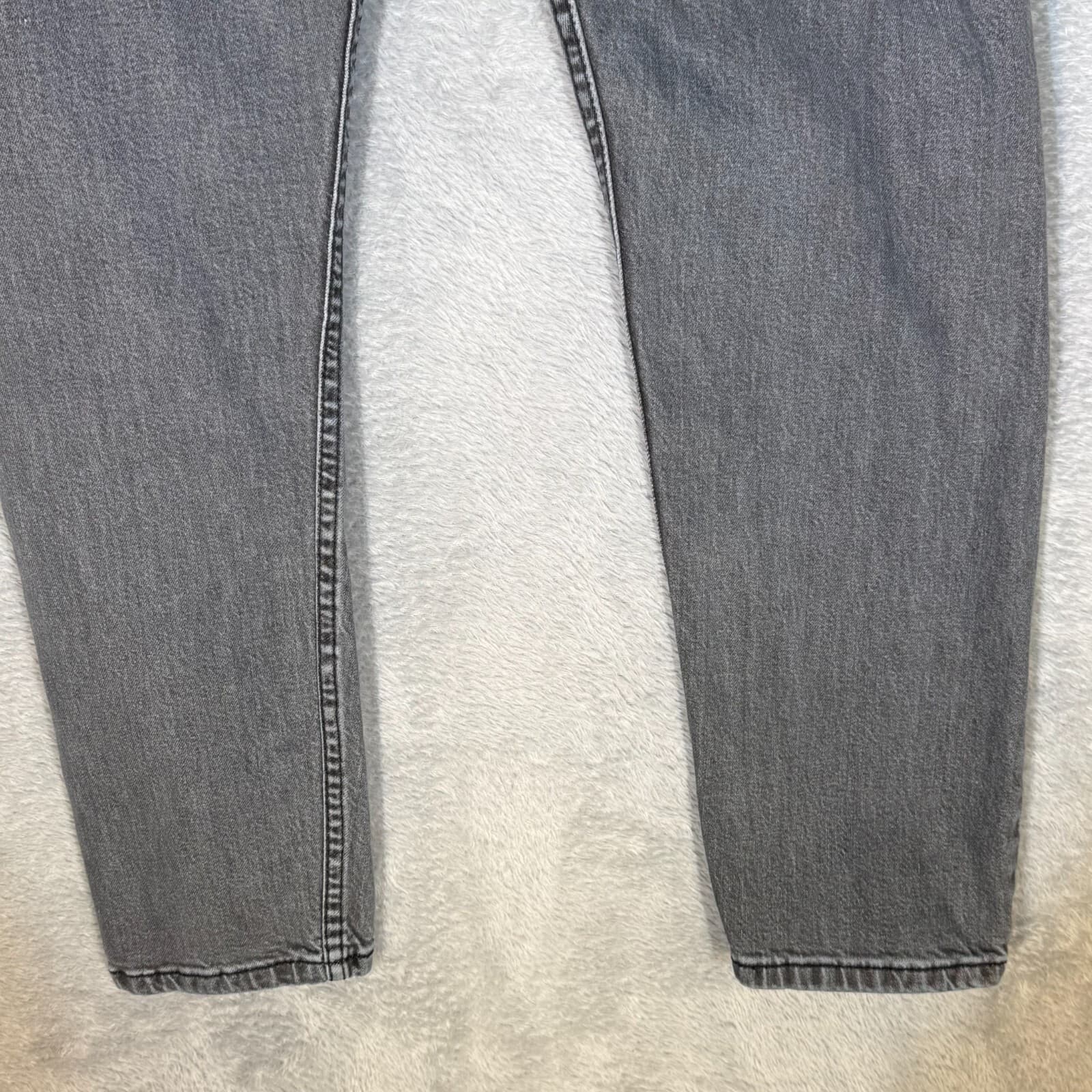 Levi's 512 Men's Jeans 30x30 Gray Denim Stretch Slim Tapered Fit - Thumbnail 8