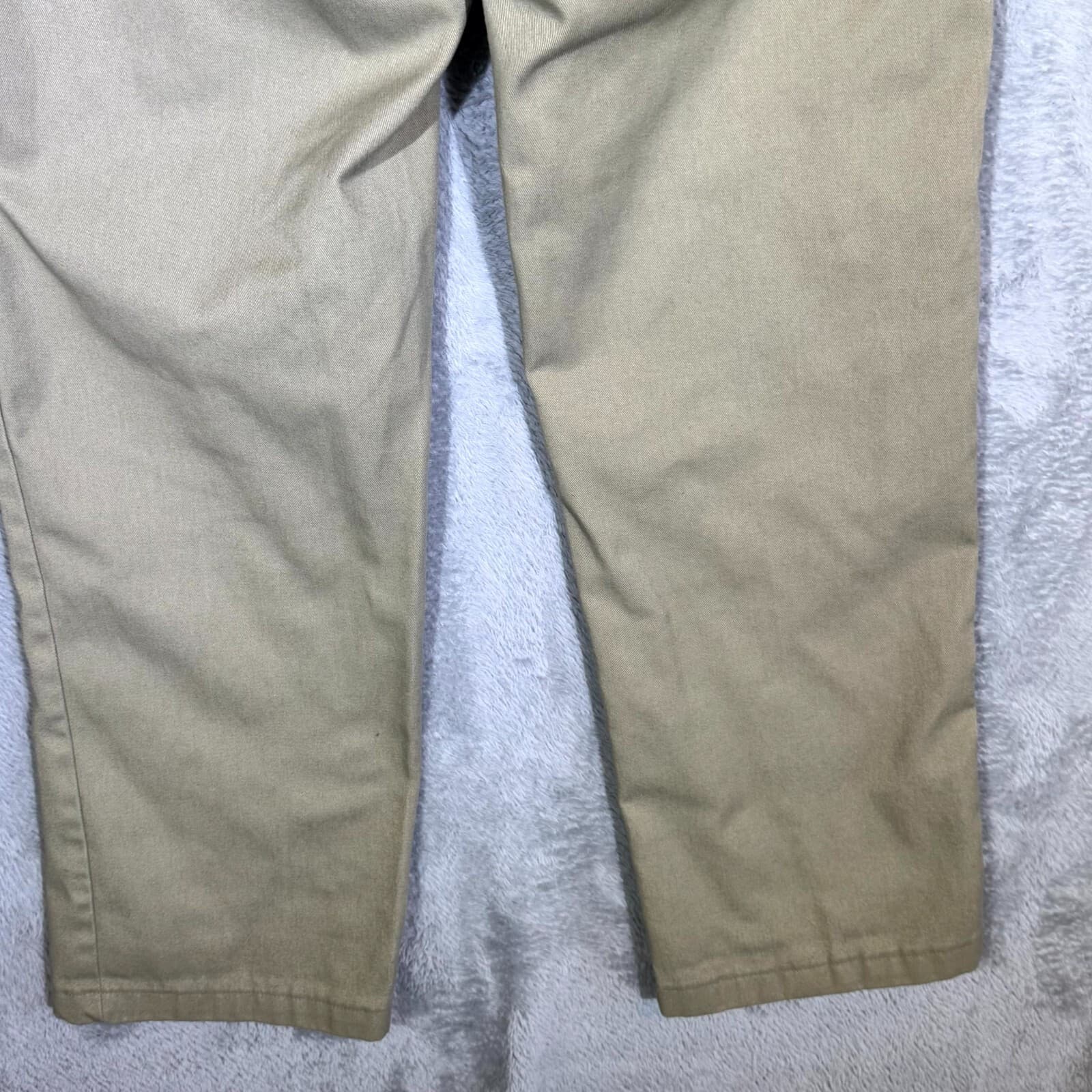 Dickies 874 Men’s Work Pants 34×33 Beige Original Fit High-Rise Straight Leg - Thumbnail 10