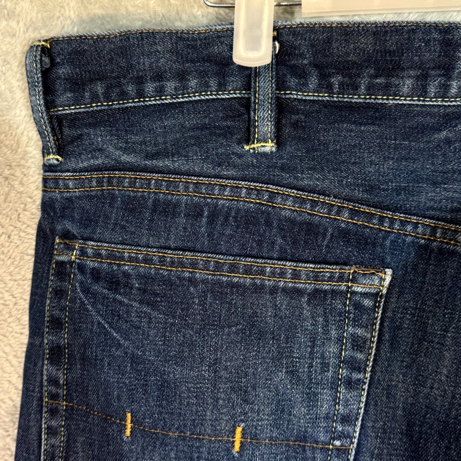 Polo Ralph Lauren Men’s Jeans 38x32 Blue Denim Mid-Rise Straight Leg M1431 - Thumbnail 6