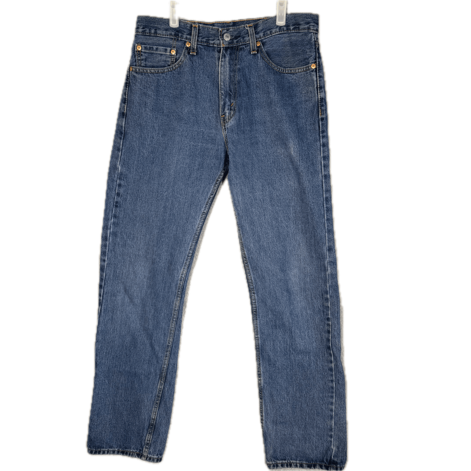 Levi’s 505 Men’s Jeans 32x34 Blue Denim Stretch Mid-Rise Straight Leg - Image 1