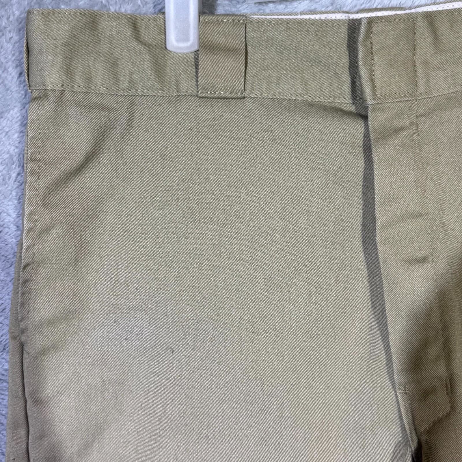 Dickies 874 Men’s Work Pants 34×33 Beige Original Fit High-Rise Straight Leg - Thumbnail 3
