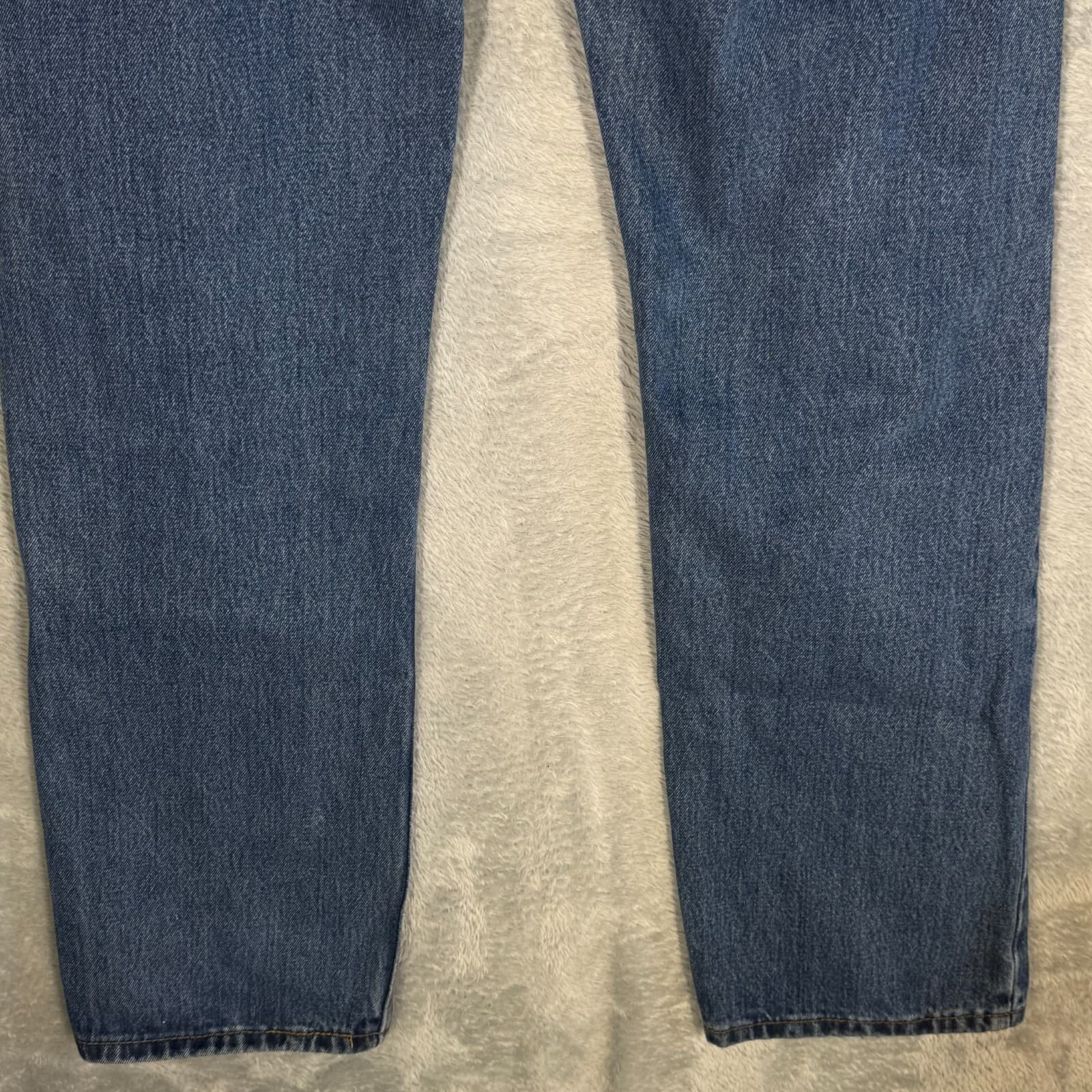 Levi’s 505 Men’s Jeans 32x34 Blue Denim Stretch Mid-Rise Straight Leg - Thumbnail 8