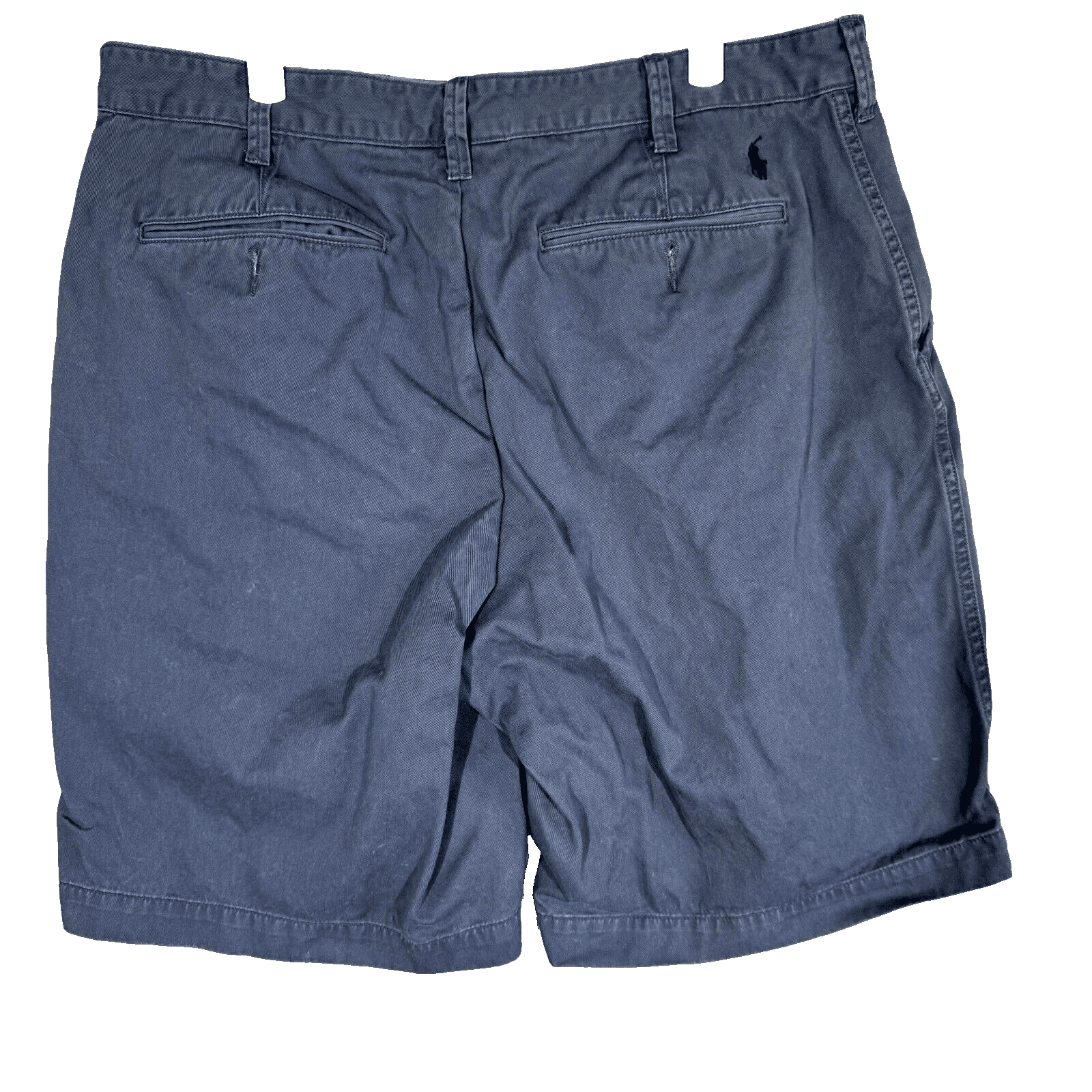 Polo Ralph Lauren Men’s Chino Shorts 36 Blue Cotton Relaxed Fit Mid-Rise - Thumbnail 2