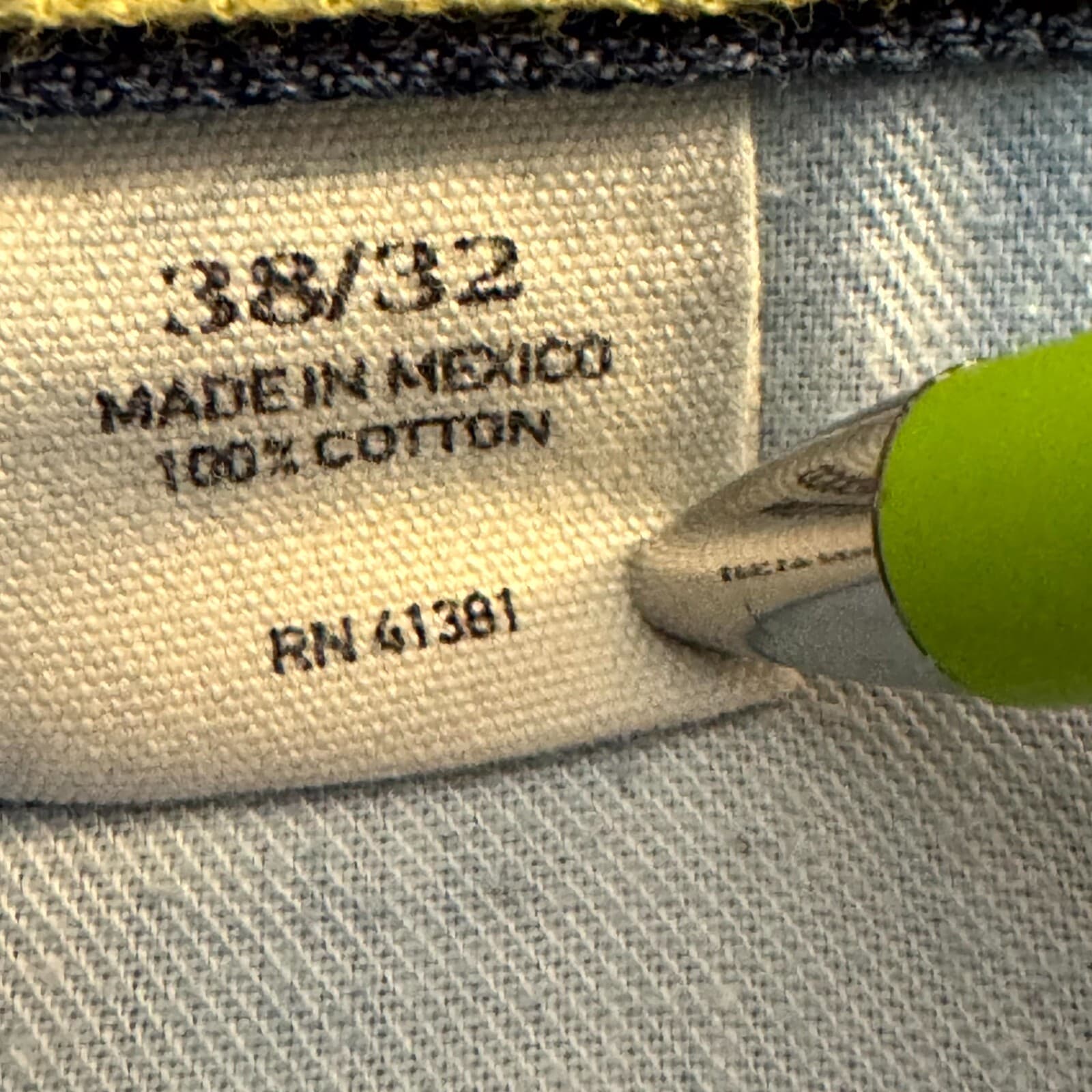 Polo Ralph Lauren Men’s Jeans 38x32 Blue Denim Mid-Rise Straight Leg M1431 - Thumbnail 13