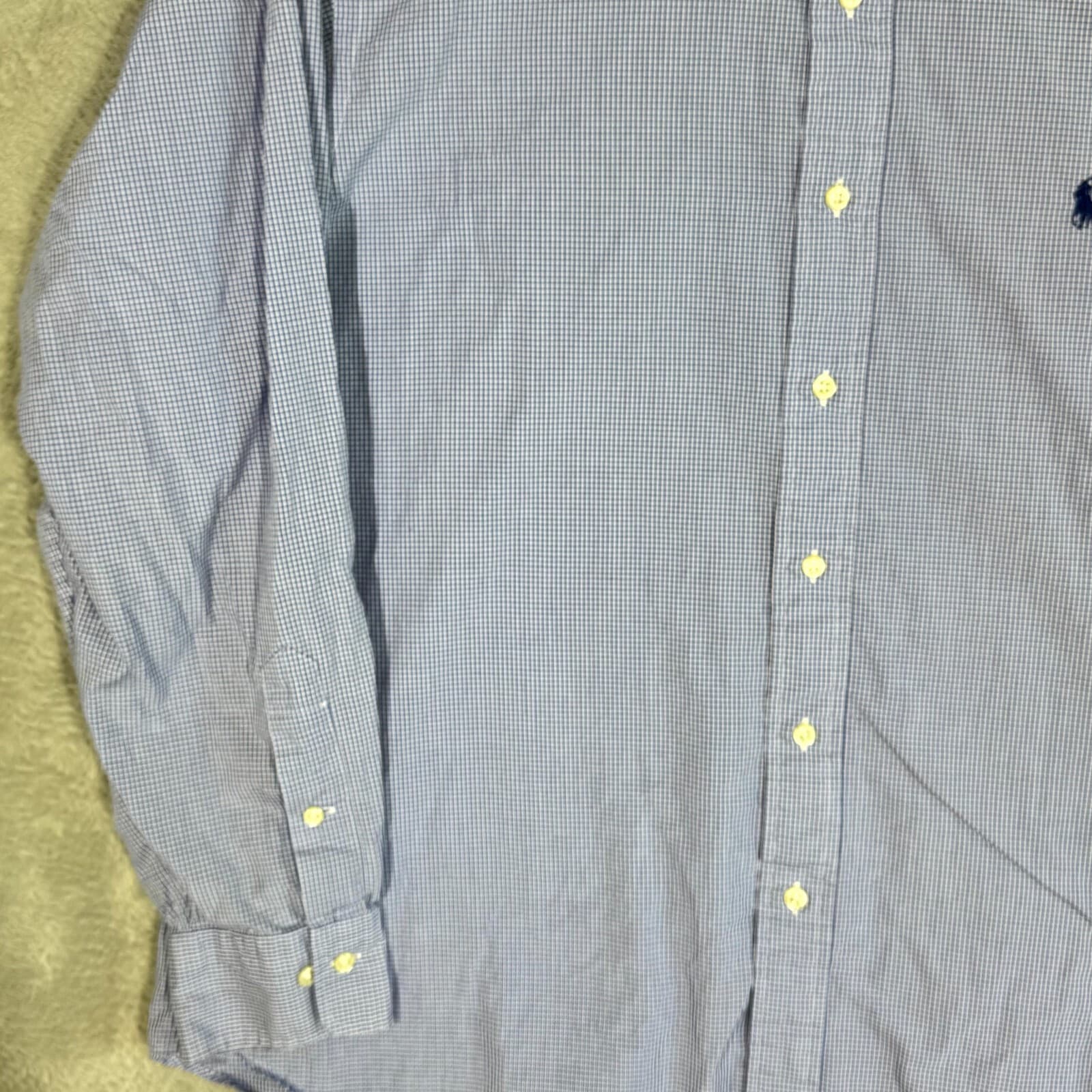 Polo Ralph Lauren Andrew Men’s Dress Shirt 17 34/35 Blue 100% Cotton - Thumbnail 3