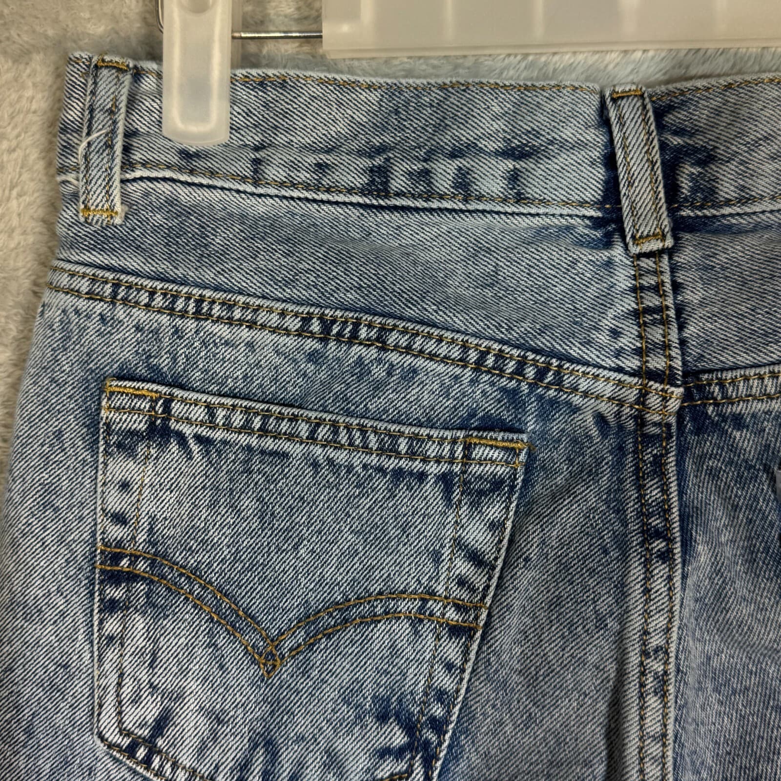 Levi’s 505 Boys Jeans Size 14 Reg 27x27 Blue Denim Stretch Straight Leg - Thumbnail 6