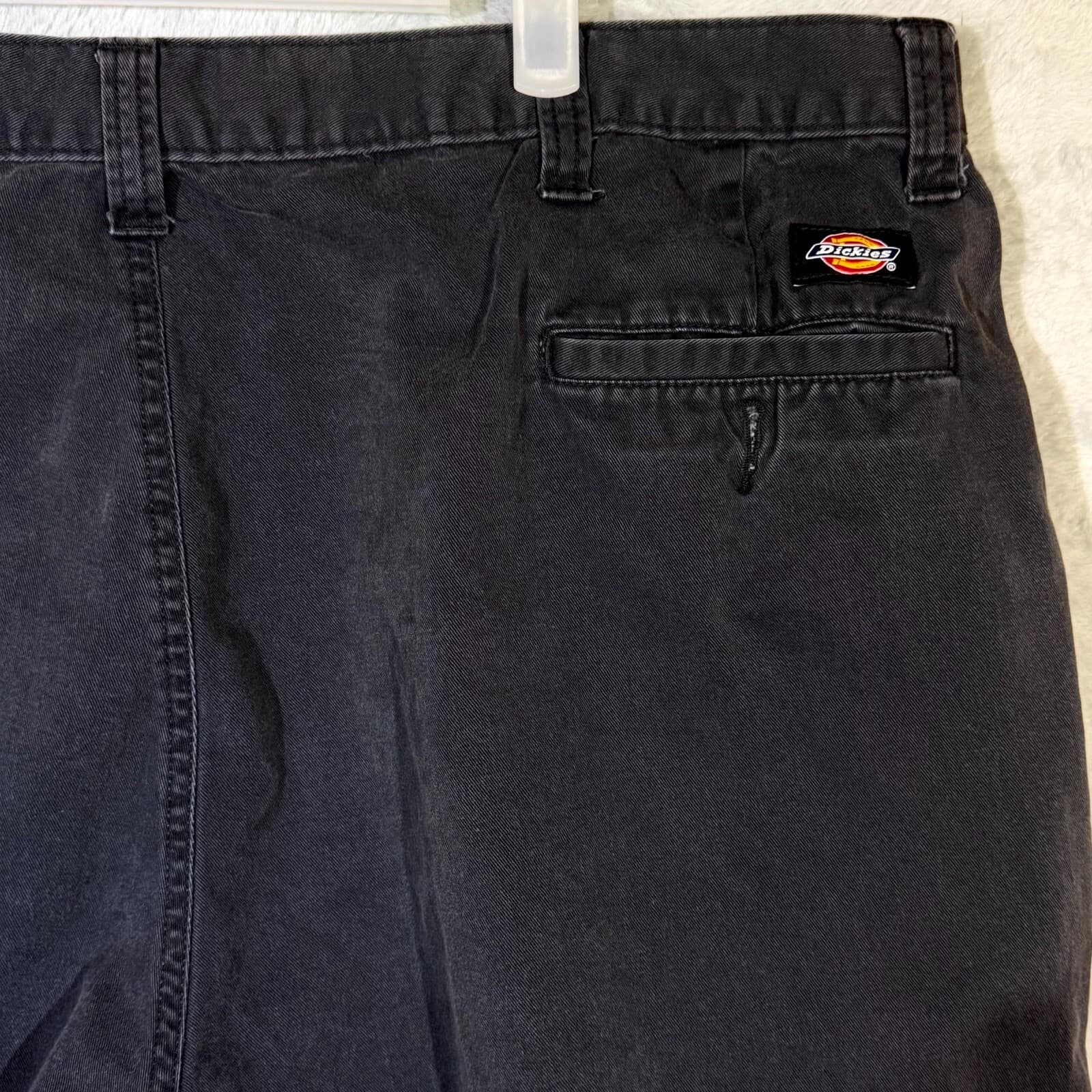 Dickies Men’s Cargo Pants 40×28 Black High-Rise Straight Leg Workwear Excellent - Thumbnail 10
