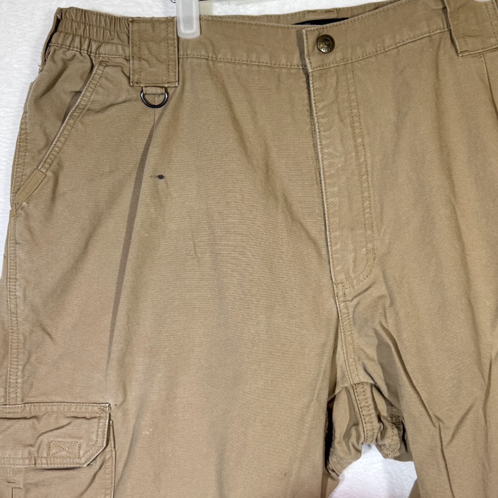 511 Tactical Cargo Pants Men 40x32 Beige 100 Percent Cotton Workwear Utility - Thumbnail 4