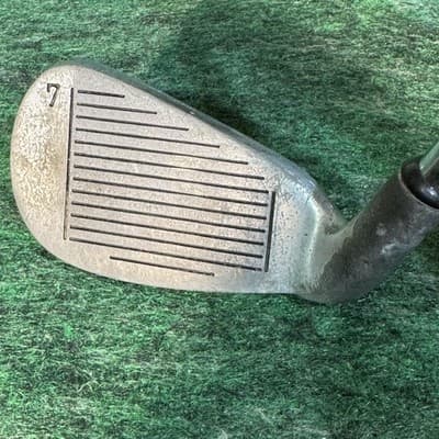 Peak Tungsten Matrix 7 Iron Mens RH Steel Shaft Stainless Silver Golf Club - Thumbnail 2