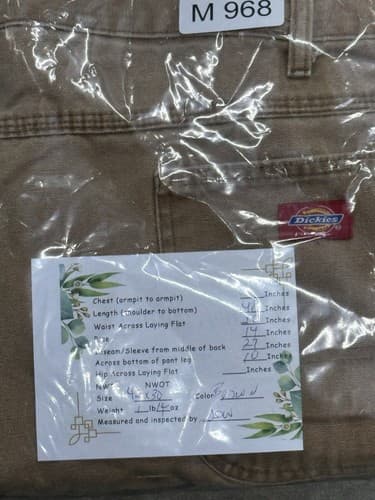 Dickies Carpenter Jeans Men 42x30 Brown 100 Percent Cotton Workwear Utility - Thumbnail 9