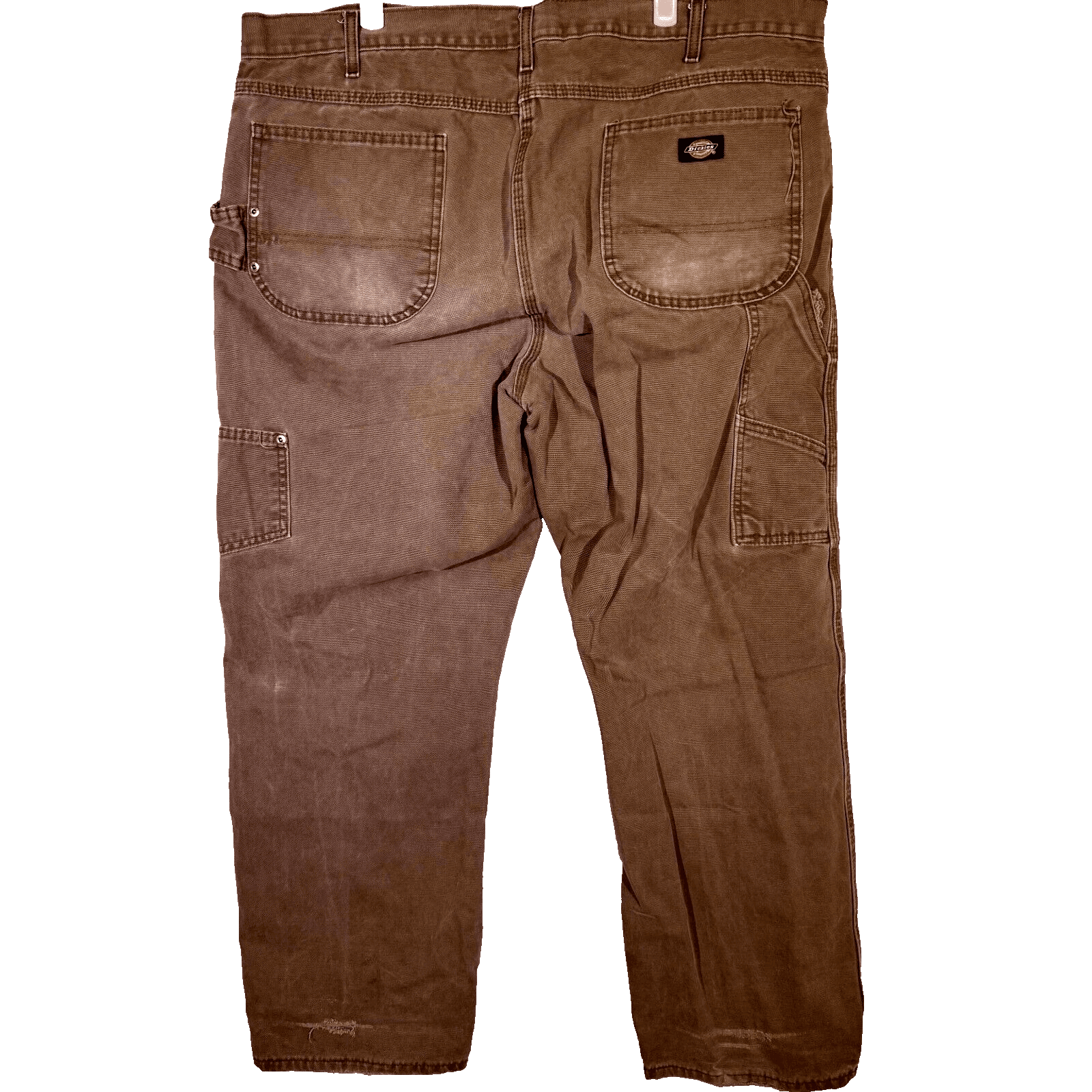 Dickies Carpenter Jeans Men 42x30 Brown 100 Percent Cotton Workwear Utility - Thumbnail 2