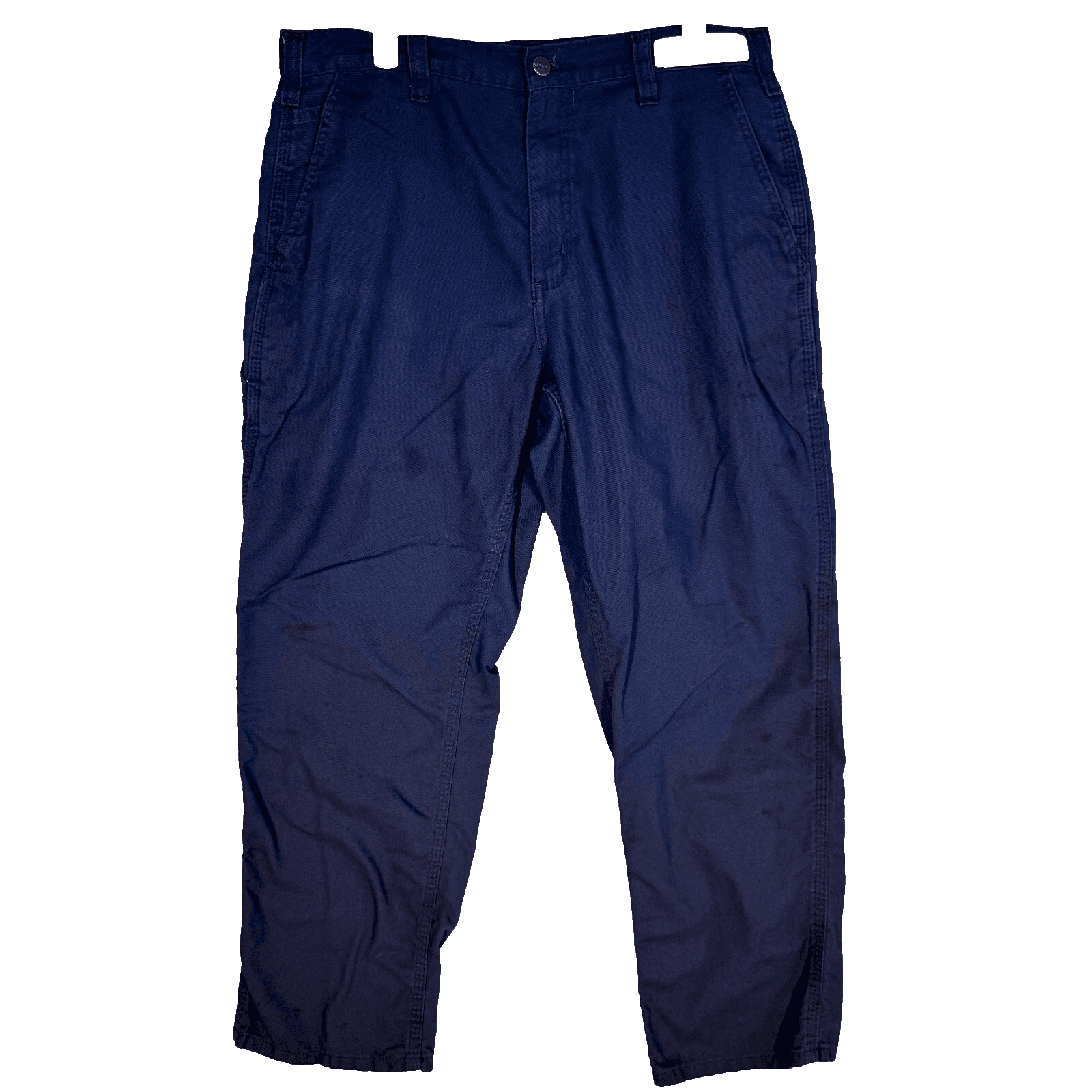 Carhartt Carpenter 74533-20 Pants Men 34x30 Navy Ripstop Relaxed Fit Workwear - Image 1