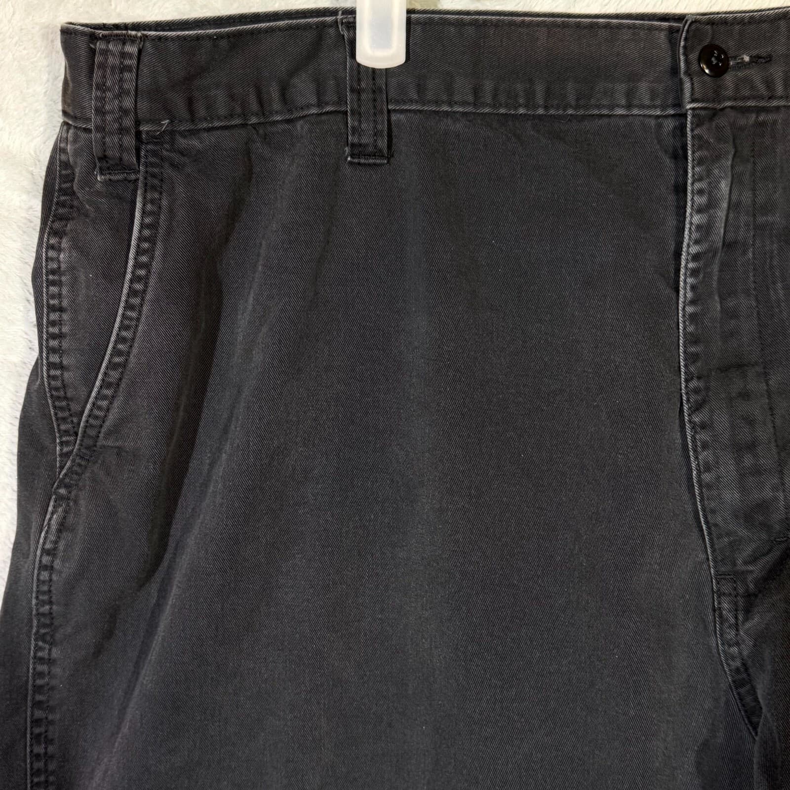 Dickies Men’s Cargo Pants 40×28 Black High-Rise Straight Leg Workwear Excellent - Thumbnail 3