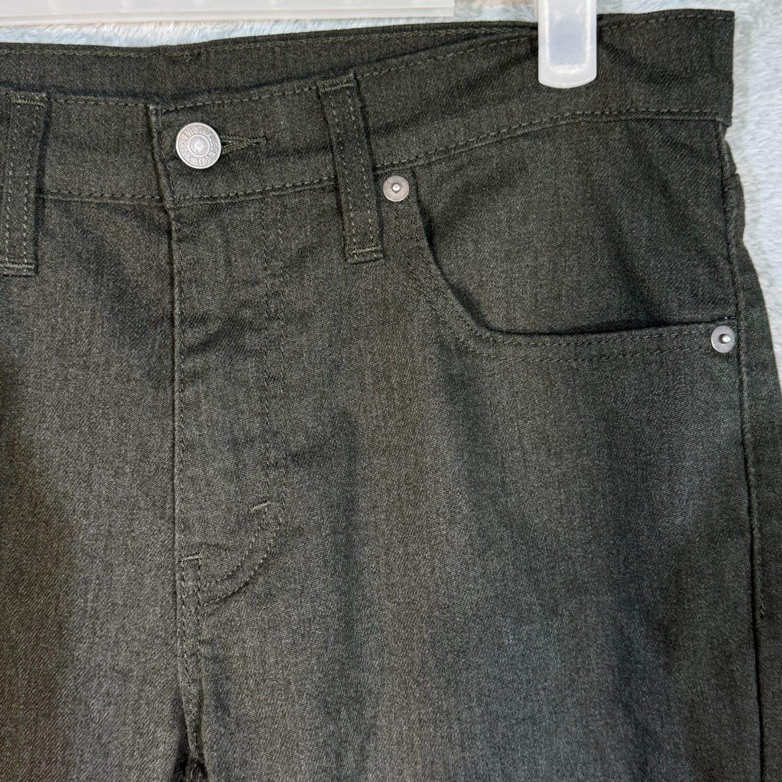 Levi's 511 Men's Jeans 32x34 Brown Denim Stretch Slim Straight - Thumbnail 4