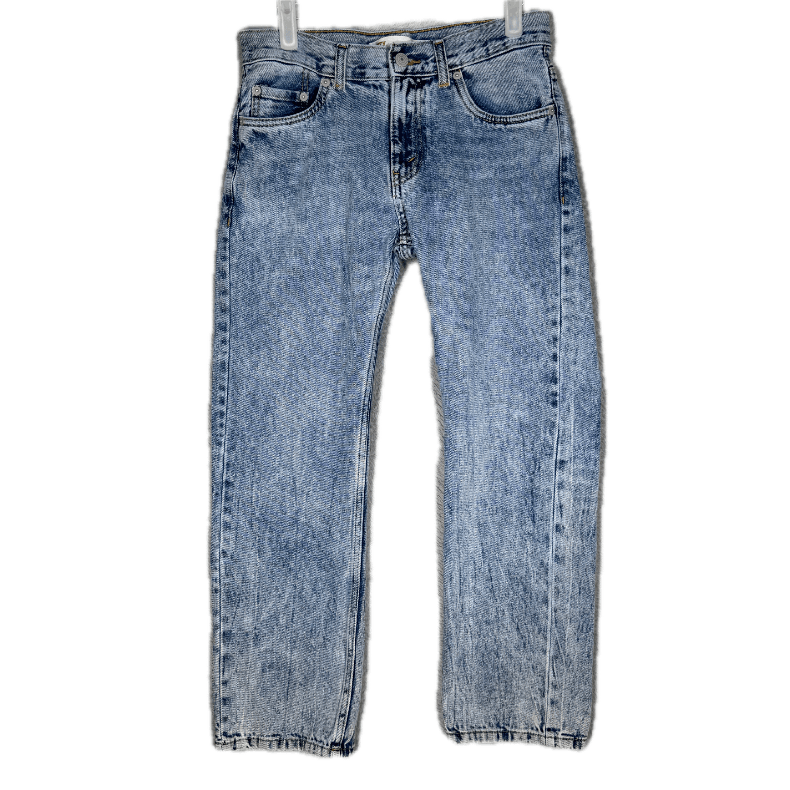 Levi’s 505 Boys Jeans Size 14 Reg 27x27 Blue Denim Stretch Straight Leg - Image 1