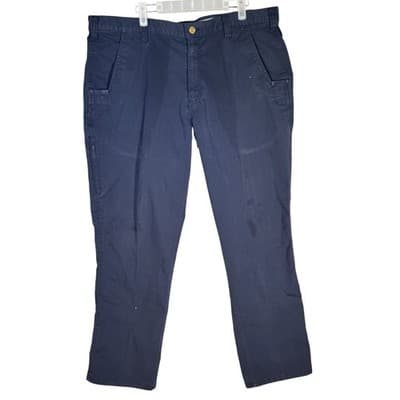 Carhartt Pants Mens 38x30 Navy Relaxed Fit Workwear Cargo Utility Stain Ripstop - Image 1