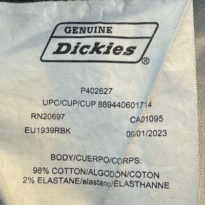 Dickies Pants Mens 36x32 Stretch Workwear Jeans Straight Leg Good Condition - Thumbnail 5