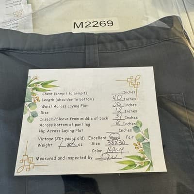 Carhartt Pants Mens 38x30 Navy Relaxed Fit Workwear Cargo Utility Stain Ripstop - Thumbnail 11