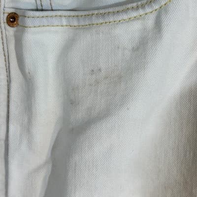 Levis 510 Jeans Mens 36x30 Beige Skinny Fit Stretch Denim Stained Distressed - Thumbnail 5